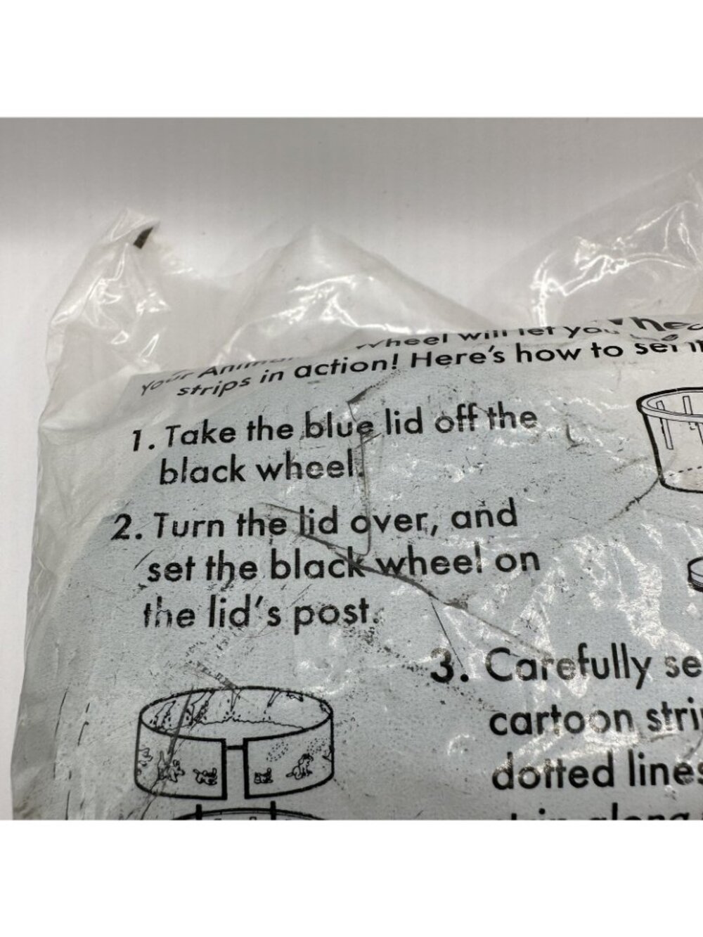 Vintage 1992 McDonald’s Happy Meal Animation Wheel Behind the Scenes NIP - Picture 7 of 10